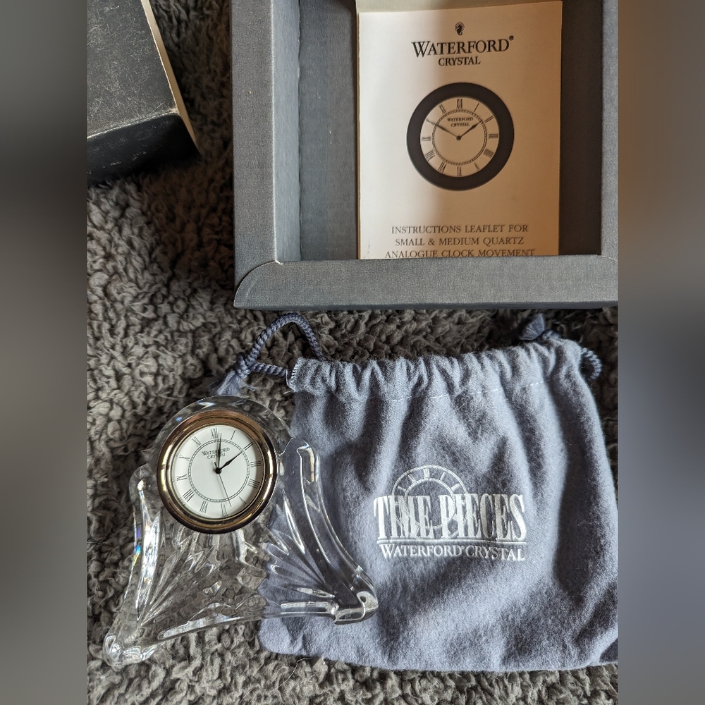 NIB Waterford crystal Abbey clock